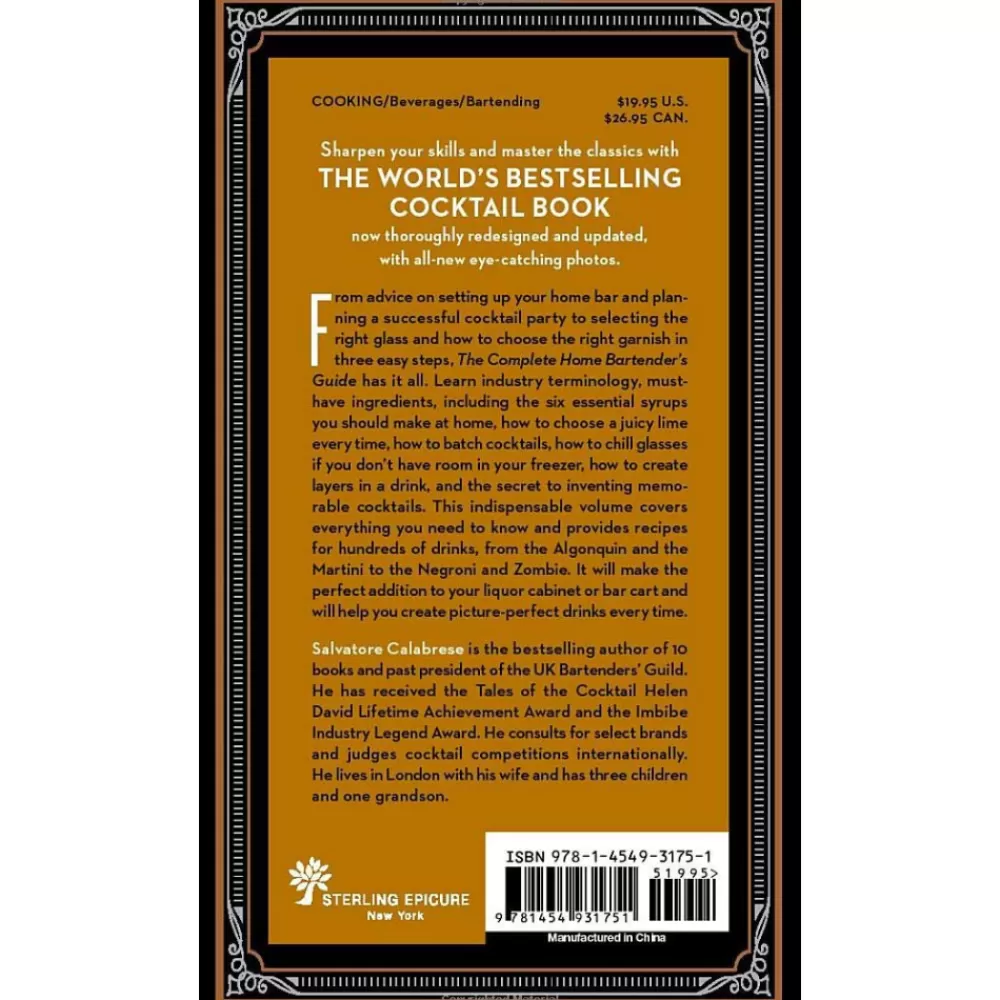 Hot The Complete Home Bartender's Guide: Tools, Ingredients, Techniques, & Recipes For The Perfect Drink Books