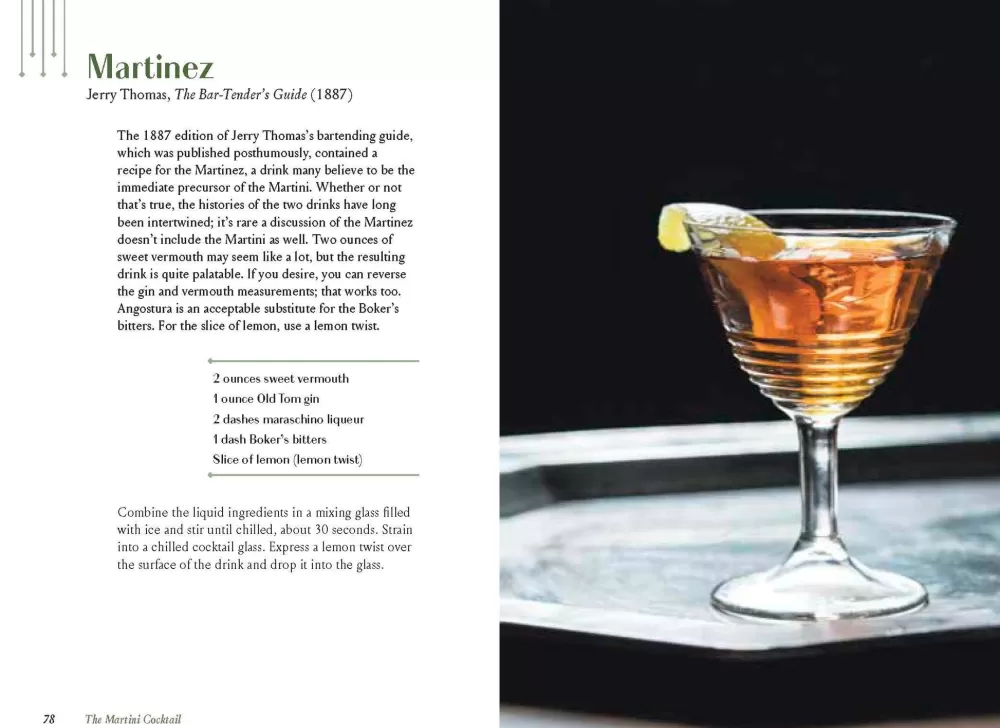 Flash Sale The Martini Cocktail: A Meditation On The World's Greatest Drink, With Recipes Books