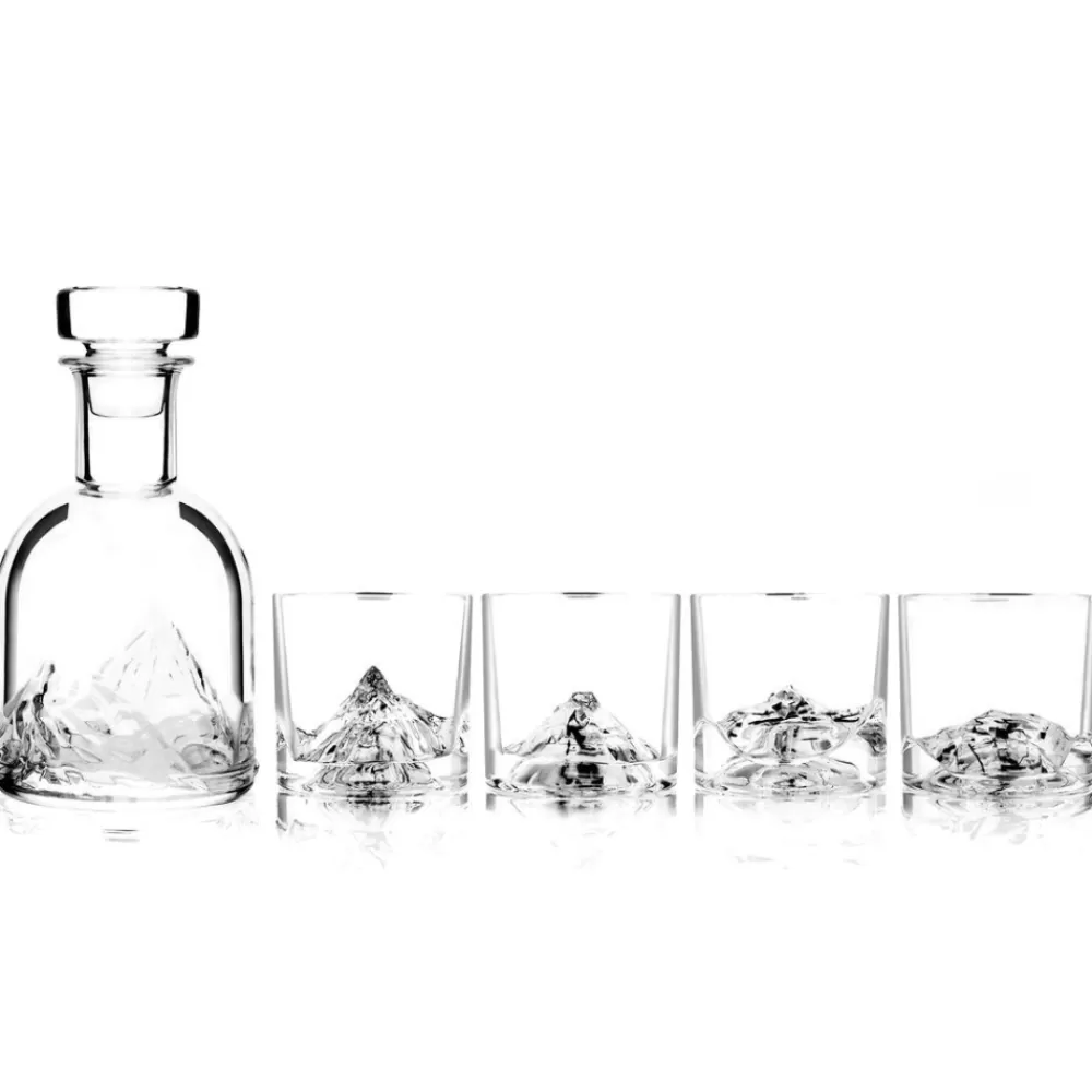 Outlet The Peaks Crystal Decanter Set Decanters & Pitchers