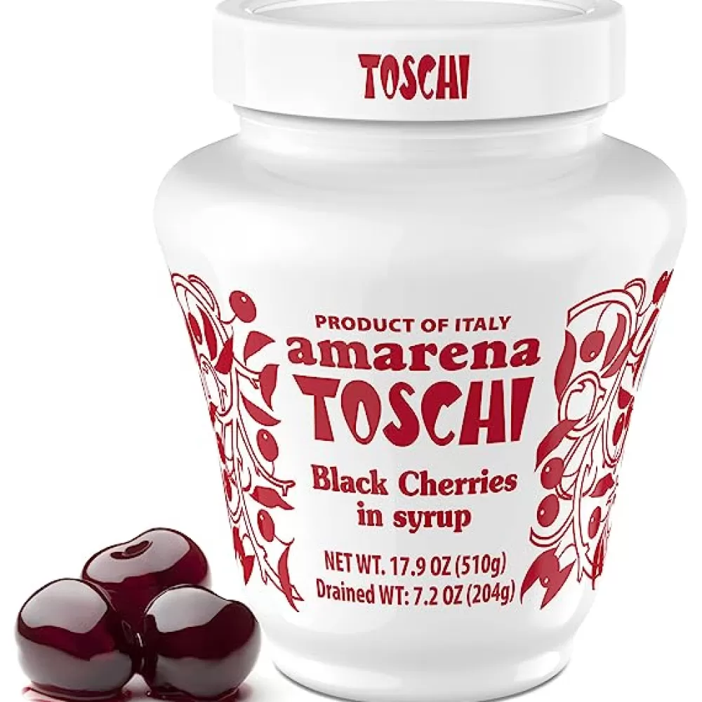 Outlet Toschi Sour Black Cherries (510G Jar) Cherries