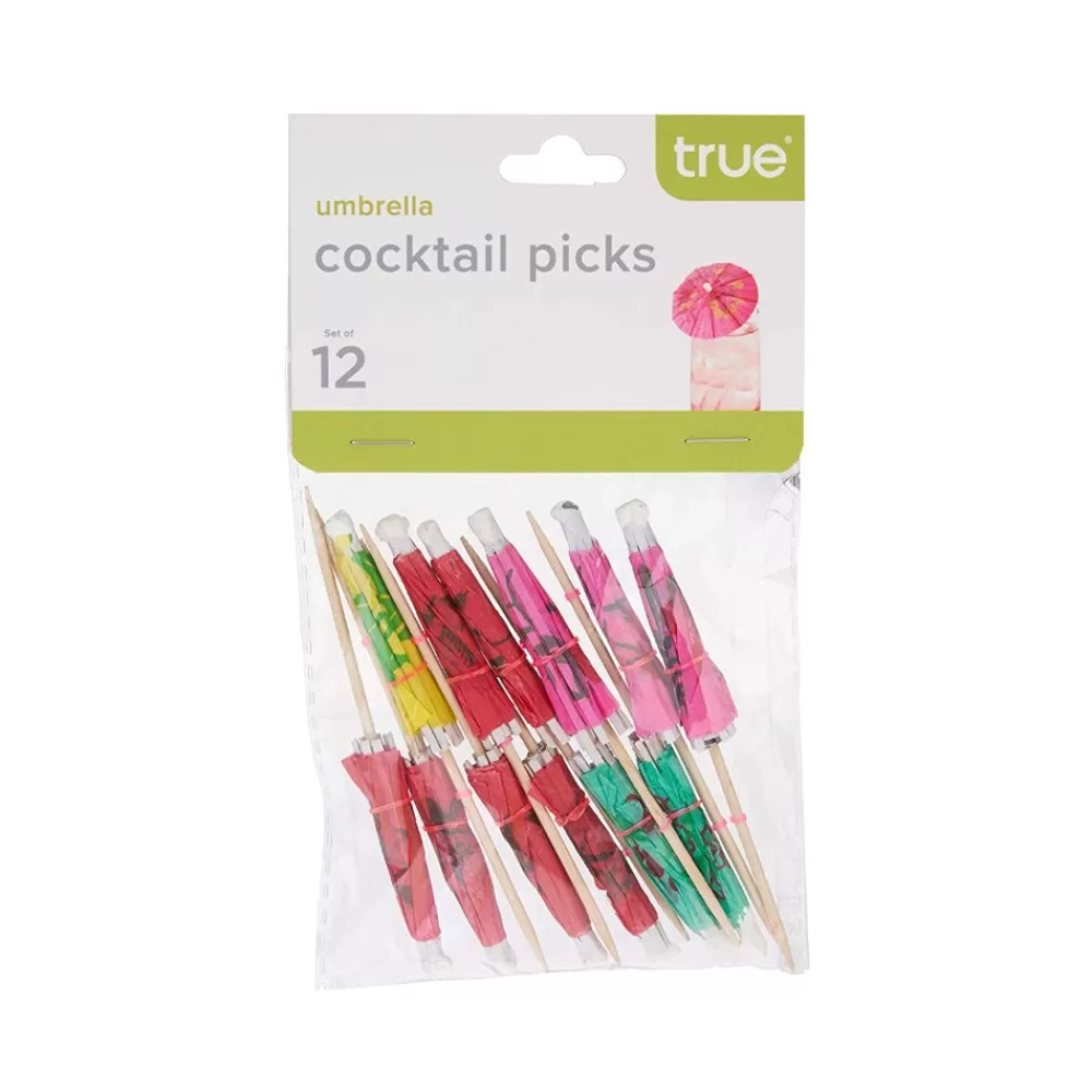 Cheap Umbrella Picks - Pack Of 12 Cocktail Picks & Stirrers