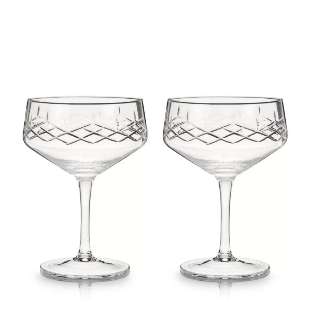 Best Sale Viski Admiral Coupe Glasses (Set Of 2) Coupes / Nick & Nora