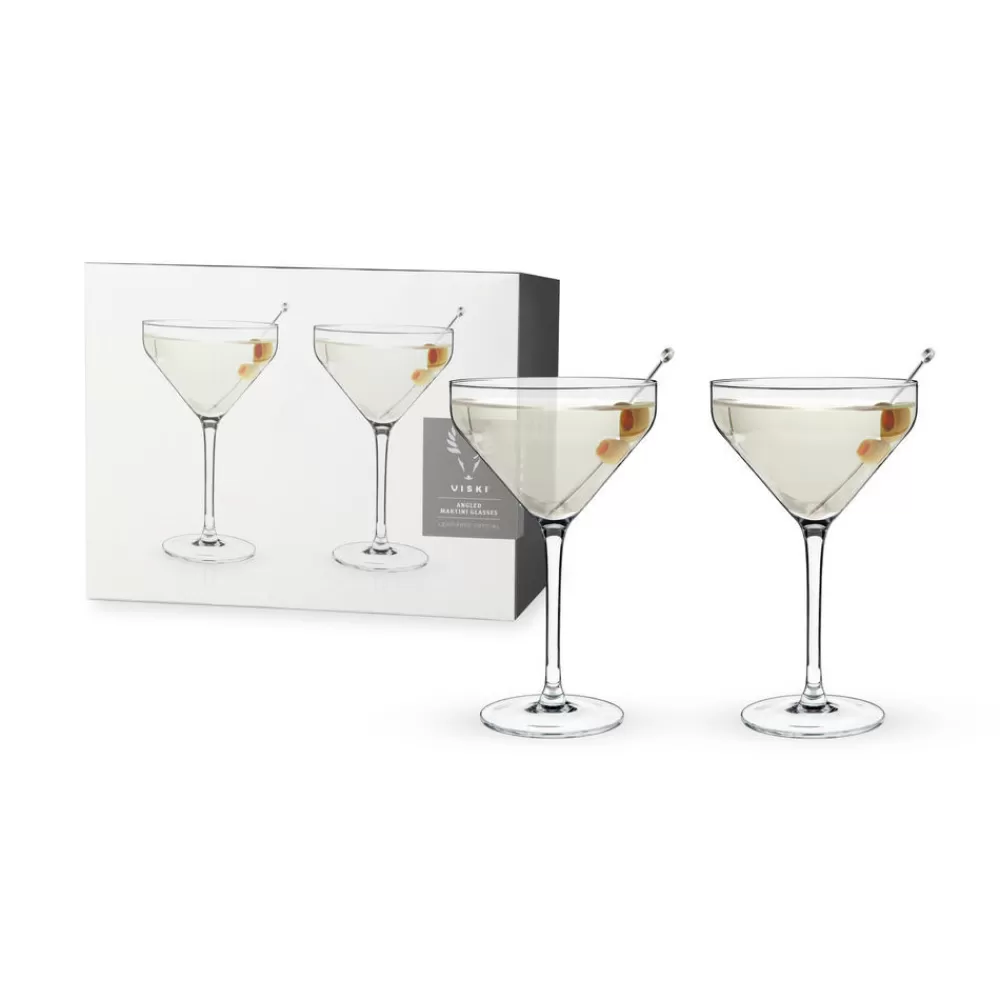 New Viski Angled Martini Glasses (Set Of 2) Martini