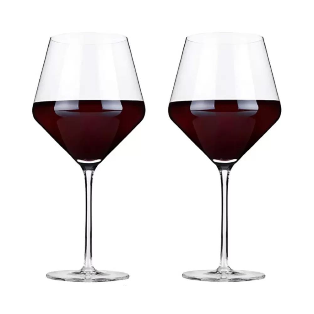 Hot Viski Crystal Burgundy Wine Glasses (Set Of 2) Wine