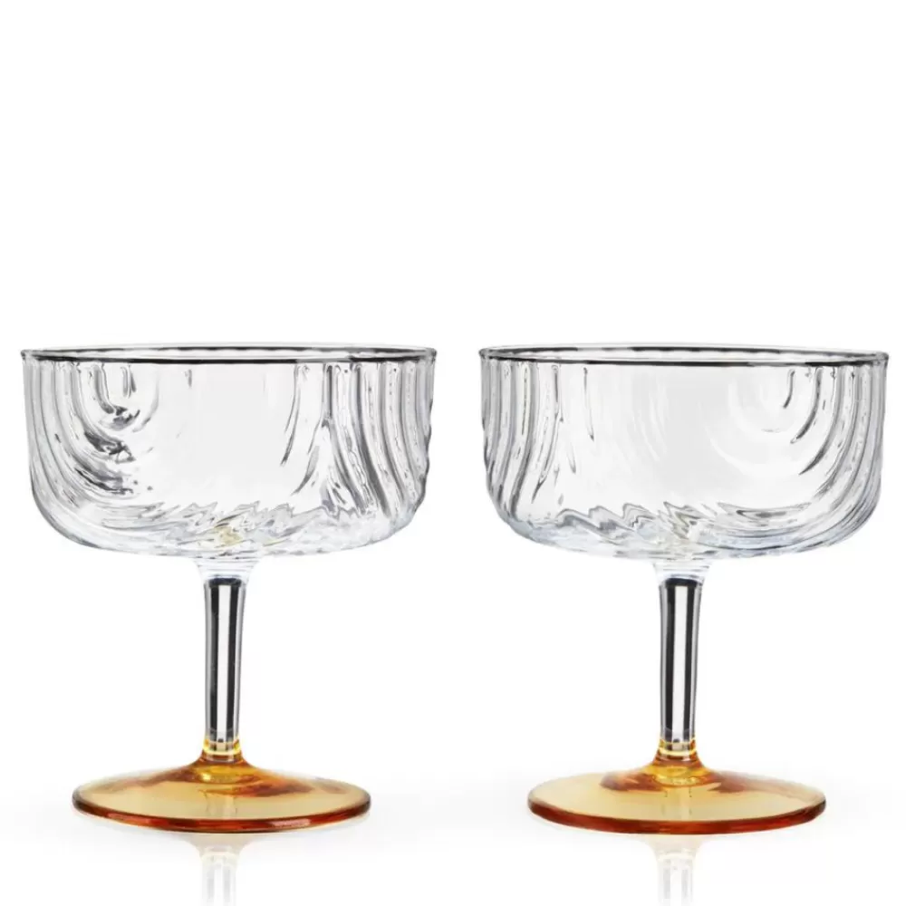 Shop Viski Gatsby Coupes (Set Of 2) Coupes / Nick & Nora