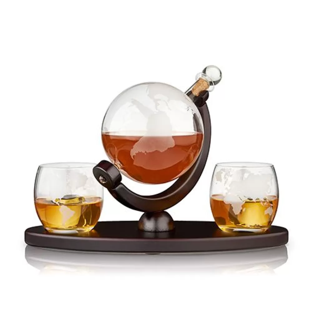 Flash Sale Viski Globe Decanter & Whiskey Tumbler Set Decanters & Pitchers