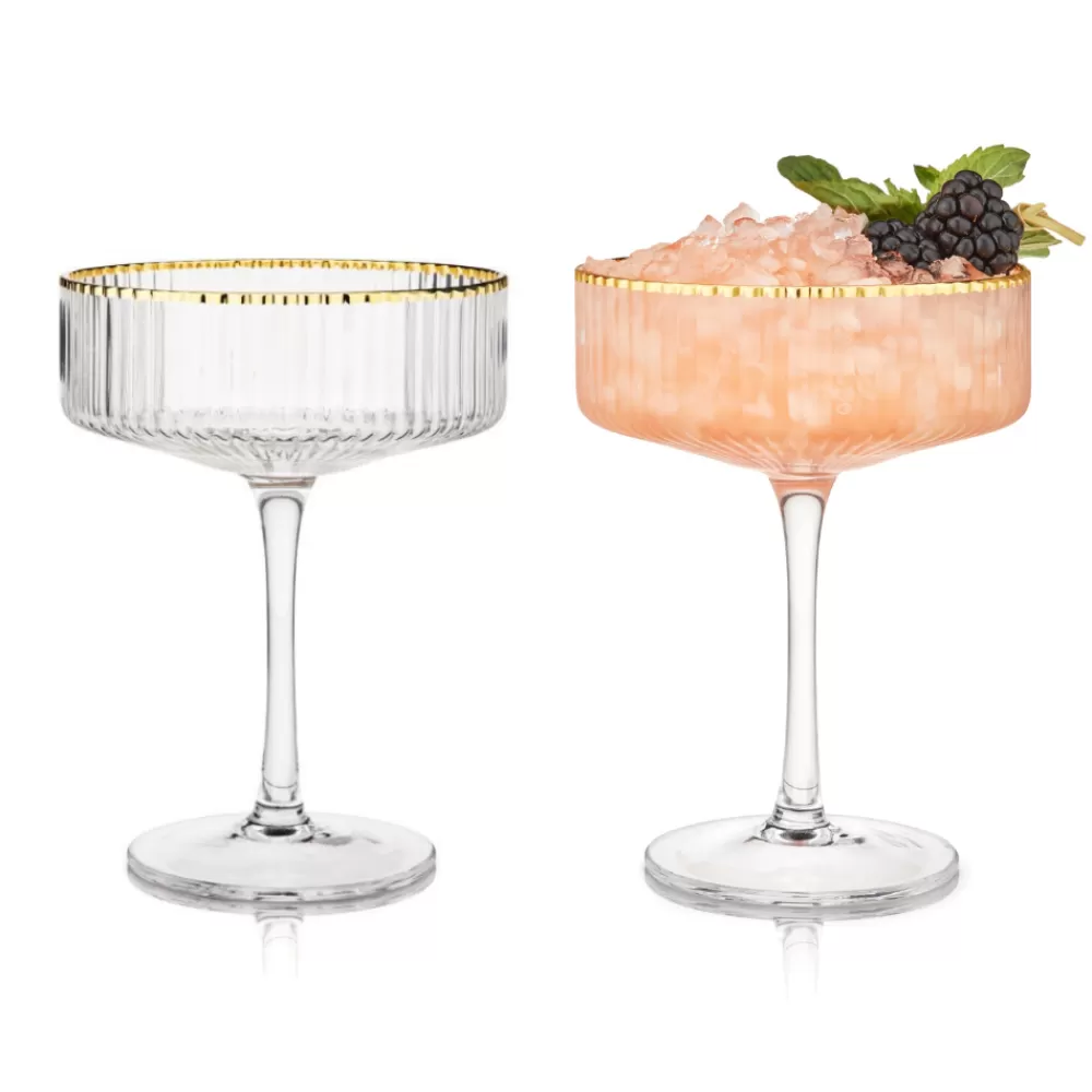 Store Viski Meridian Coupe Glasses (Set Of 2) Coupes / Nick & Nora