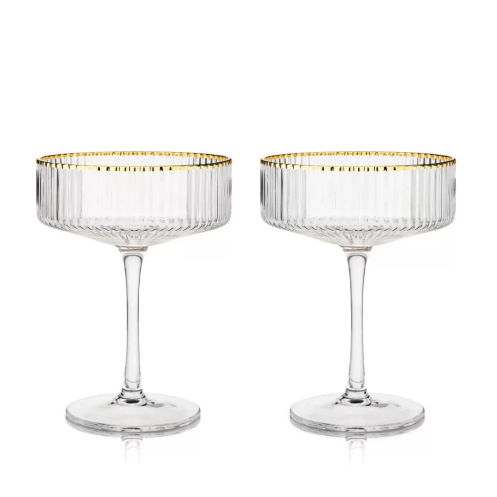 Store Viski Meridian Coupe Glasses (Set Of 2) Coupes / Nick & Nora