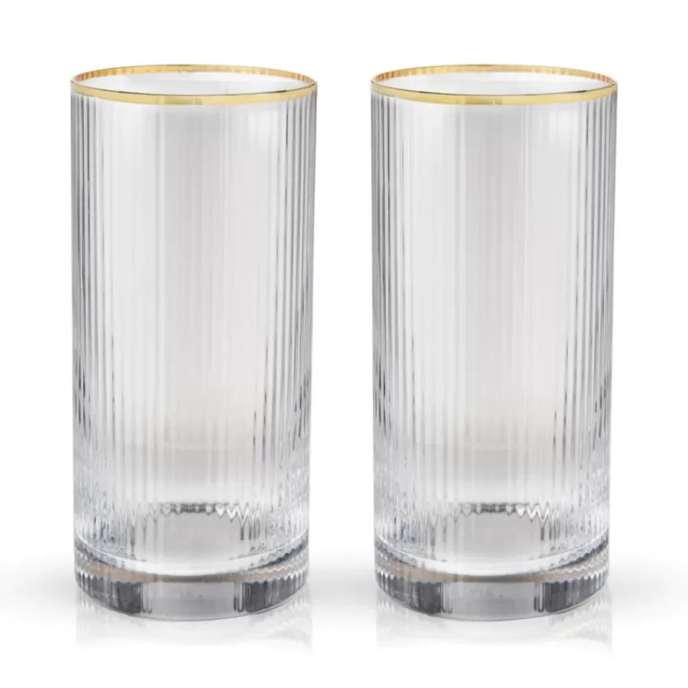 Cheap Viski Meridian Highball Glasses (Set Of 2) Highball Glasses