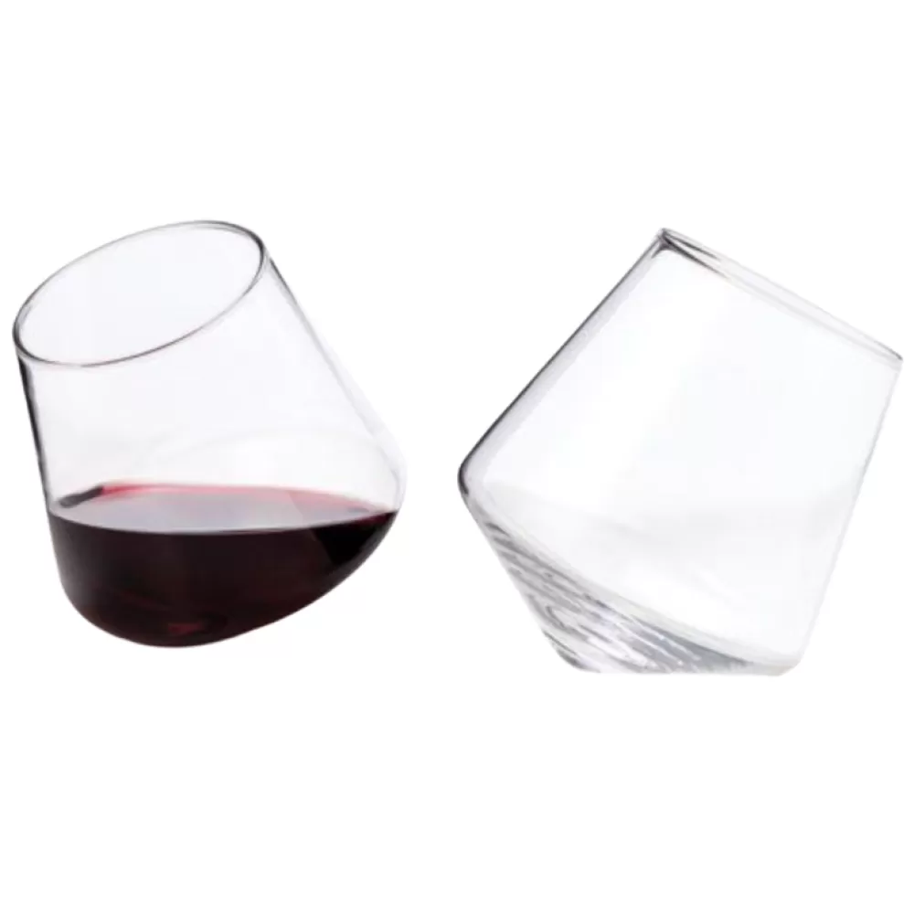 Best Viski Raye Rolling Glasses (Set Of 2) Tumblers