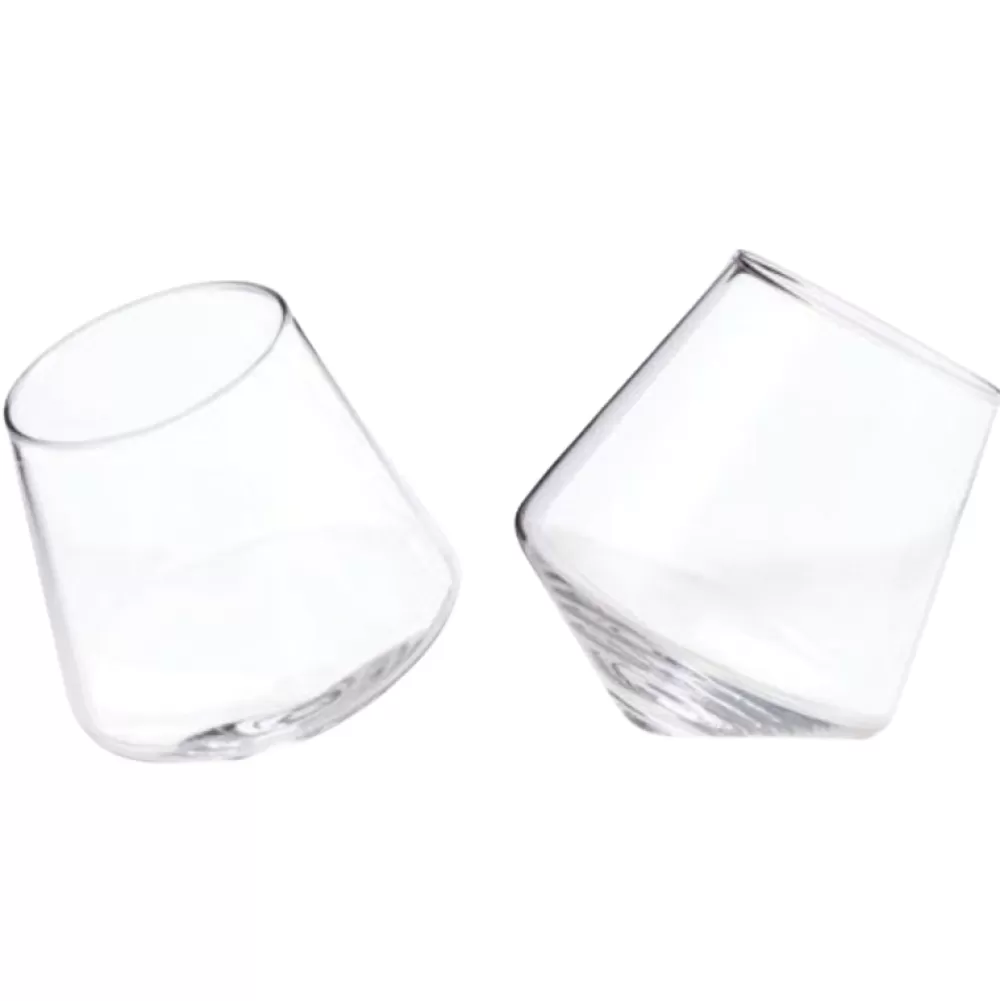 Best Viski Raye Rolling Glasses (Set Of 2) Tumblers