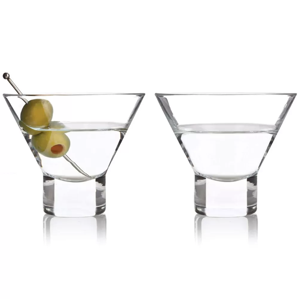 Sale Viski Raye Stemless Martini Glasses (Set Of 2) Martini