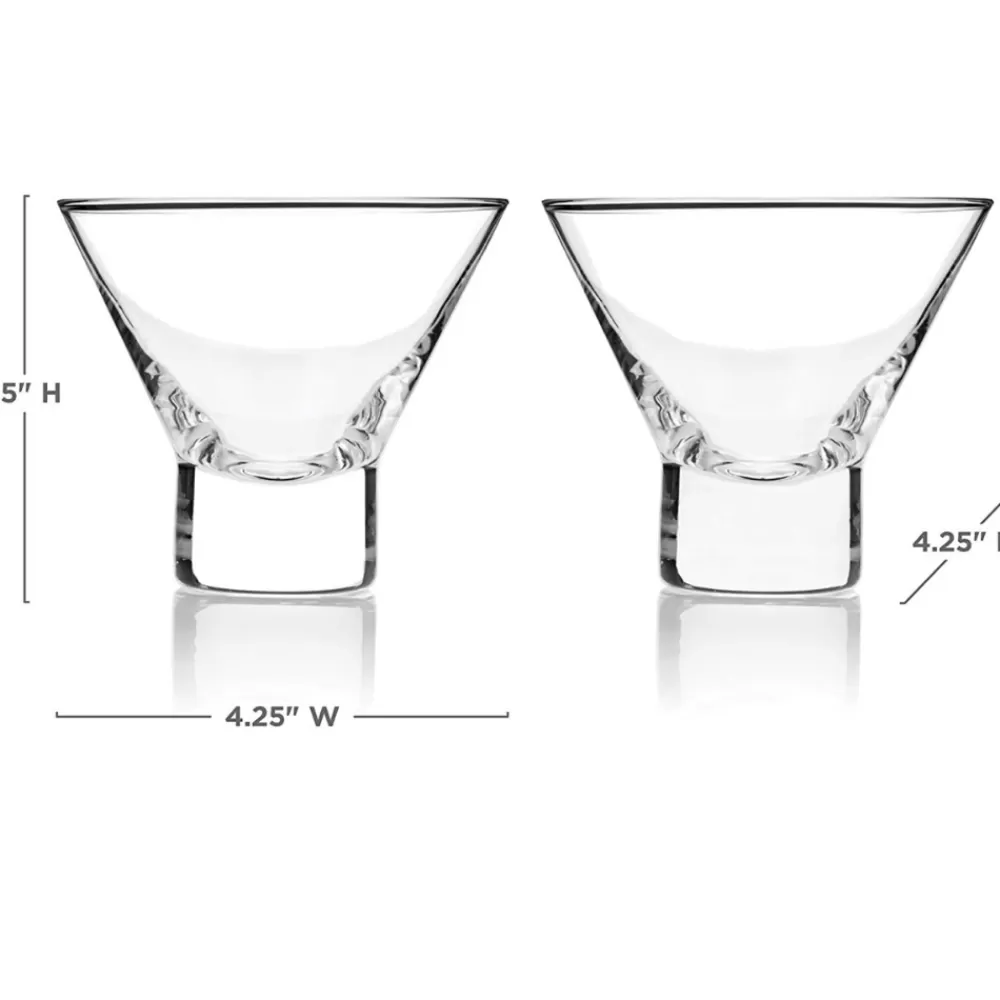 viski_raye_stemless_martini_glasses_set_of__3.webp Sale Viski Raye Stemless Martini Glasses (Set Of 2) Martini