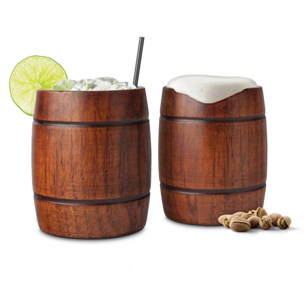 Best Wood Barrel Tumbler Tiki Mugs